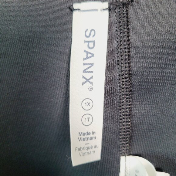 Spanx Total Contour Open Bust Mid Thigh Bodysuit 1X Black Sculpt Fit Corset - Picture 4 of 10